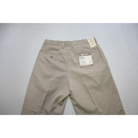 Haggar Dress Pants Classic Fit Performance Flex Beige Mens Size 32 x 30 NWT - Picture 6 of 8